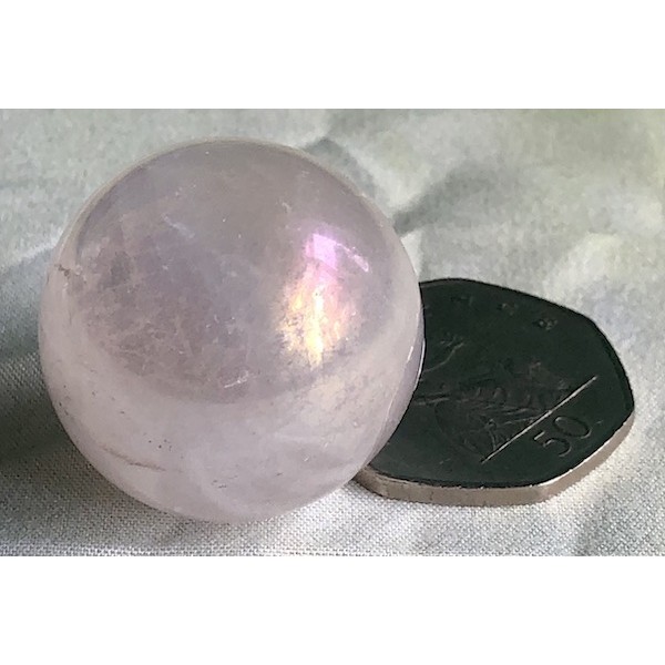 Sphere Rose Quartz Aura